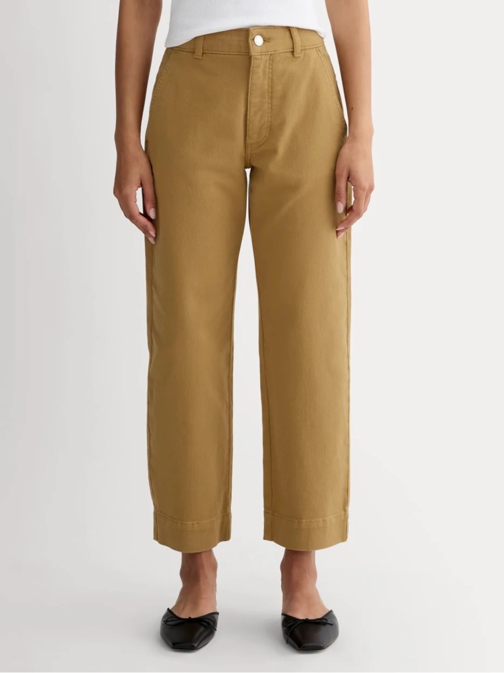 Everlane THE UTILITY STRAIGHT-LEG PANT Oak Brown size 4